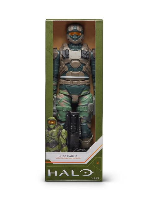 Jazwares Halo Action Figure - UNSC Marine and Hydra Launcher High Quality