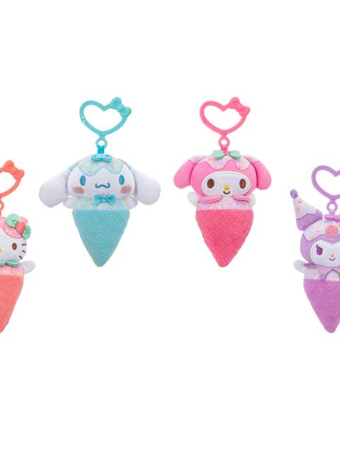 Jazwares Hello Kitty and Friends 4-Pack Ice Cream Clip-On Plush Best Seller