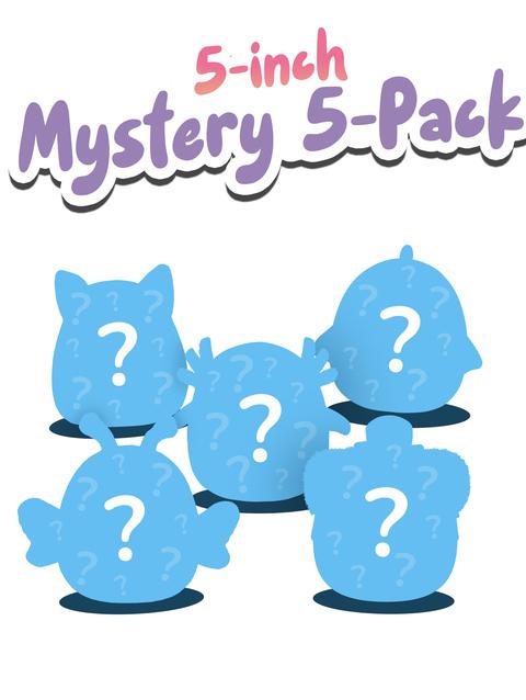 Jazwares 5-Inch Mystery Plush 5 Pack Best Seller