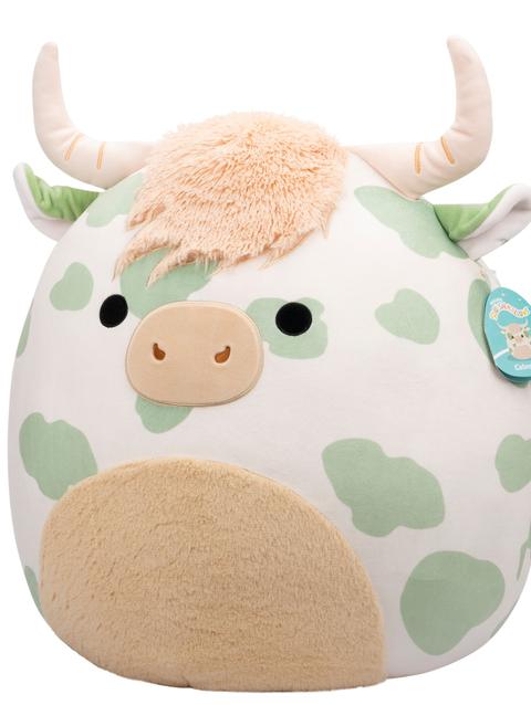 Jazwares 20-Inch Celestino the Sage Green Spotted Highland Cow Same Day Delivery