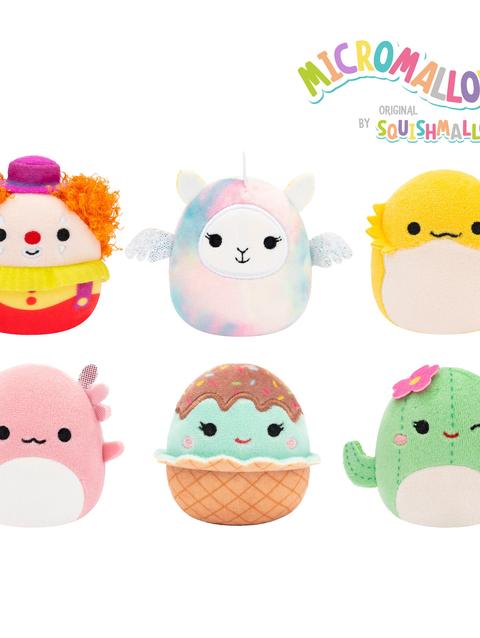 Jazwares Micromallows 6-Pack – Archie Axolotl, Bimbi Clown, Lucy-May Llamapegacorn, Maritza Cactus, Maya Sundae, Rodry Bearded Dragon New Arrival