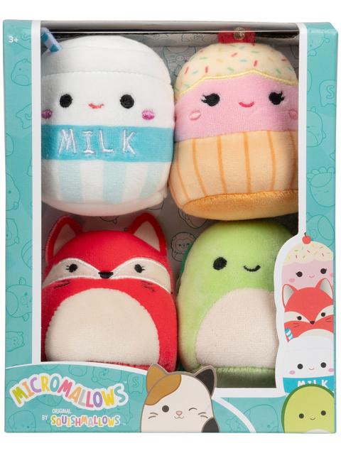 Jazwares Micromallows 4-Pack - Fifi Fox, Henry Turtle, Melly Milk Carton, Clara Cupcake Free shipping